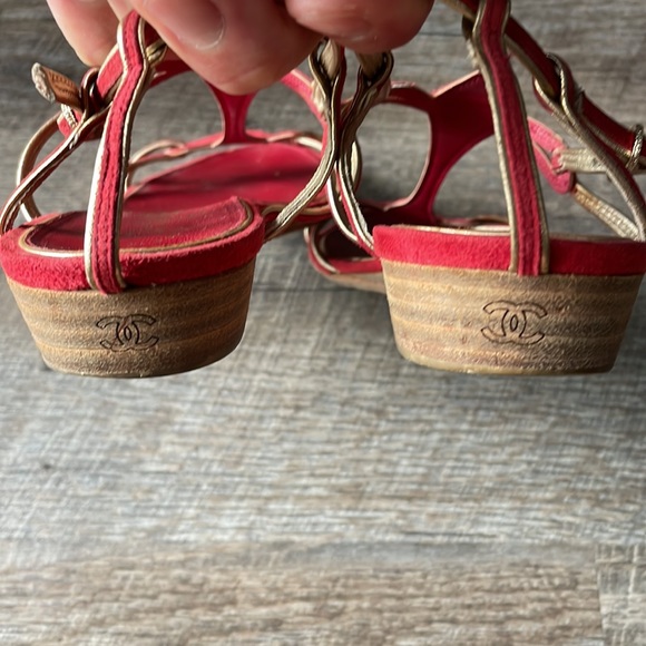 Chanel Red Sandals - Picture 9 of 11